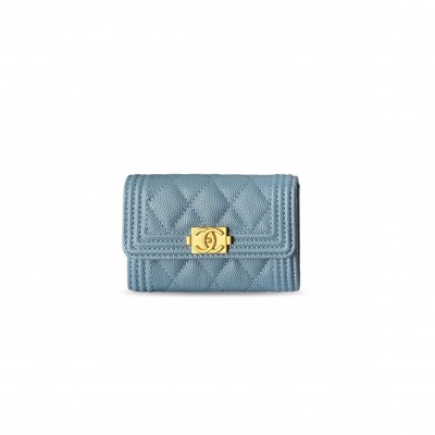 CHANEL BOY FLAP CARD HOLDER A80603 (11*8.5*3cm) 